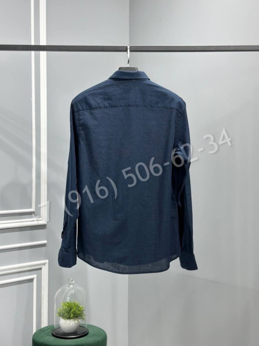 Рубашка из льна Brunello Cucinelli 18114