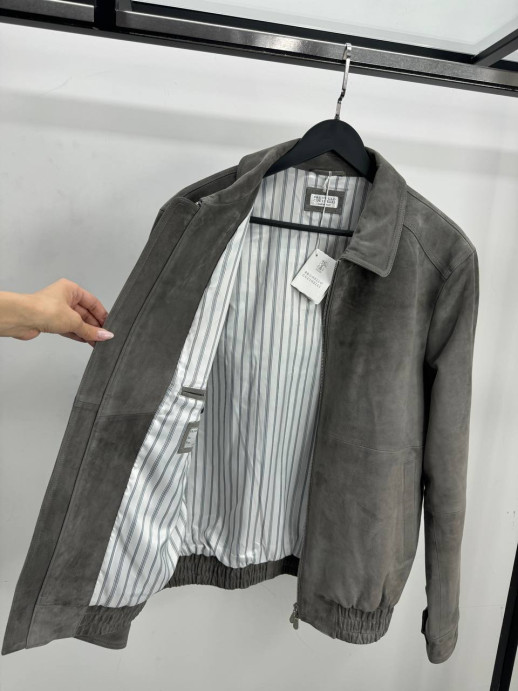 Куртка Brunello Cucinelli из замши 14517 1