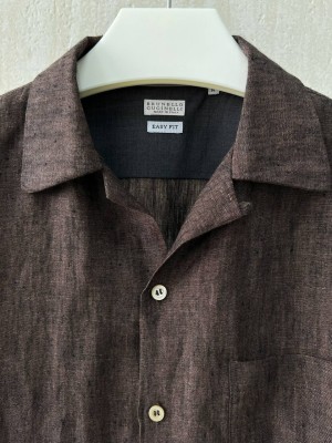 Рубашка Brunello Cucinelli из льна 18055 3