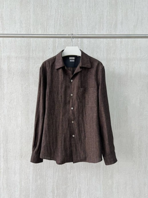 Рубашка Brunello Cucinelli из льна 18055 3