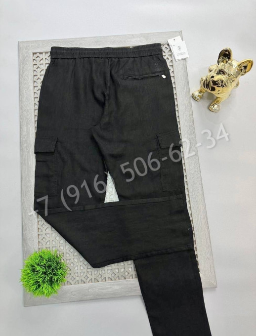 Брюки из льна Brunello Cucinelli 17813