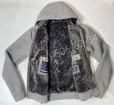 Кашемировая куртка Loro Piana с натуральным мехом 22629