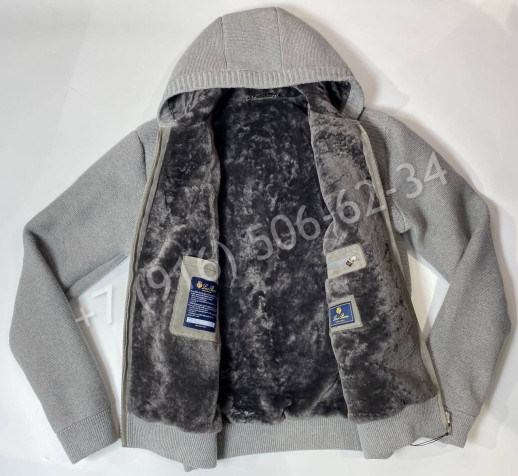 Кашемировая куртка Loro Piana с натуральным мехом 22629