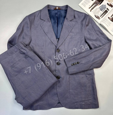 Классический костюм из льна Loro Piana 17311