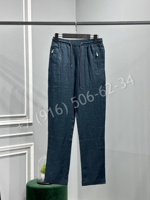 Льняные брюки Brunello Cucinelli 18116