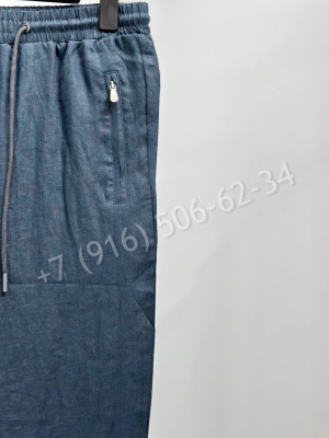 Льняные брюки Brunello Cucinelli 18116