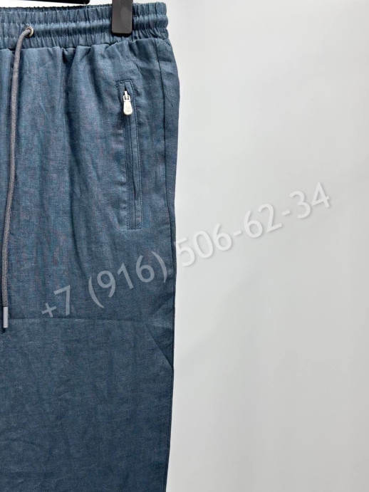 Льняные брюки Brunello Cucinelli 18116