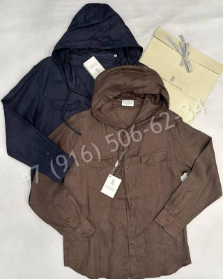 Рубашка Brunello Cucinelli из льна 31300