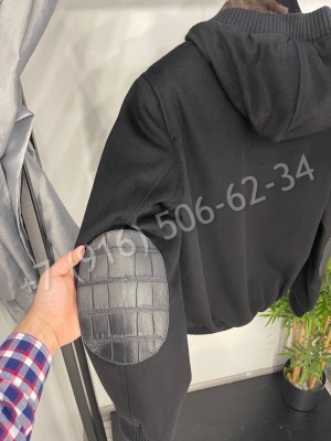 Куртка комбинированная Loro Piana кашемир / крокодил на меху 24591