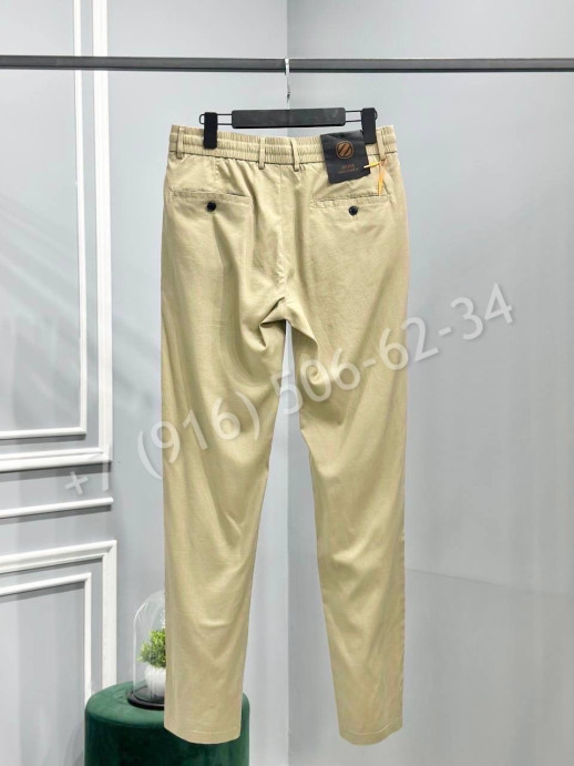 Льняные брюки Zegna 18117
