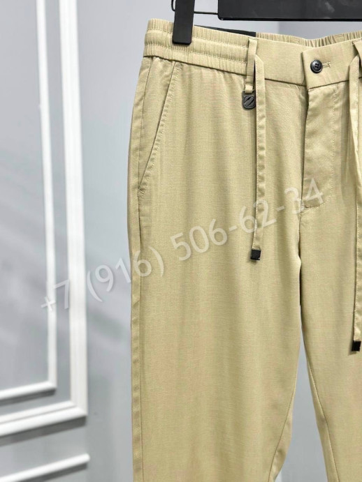 Льняные брюки Zegna 18117
