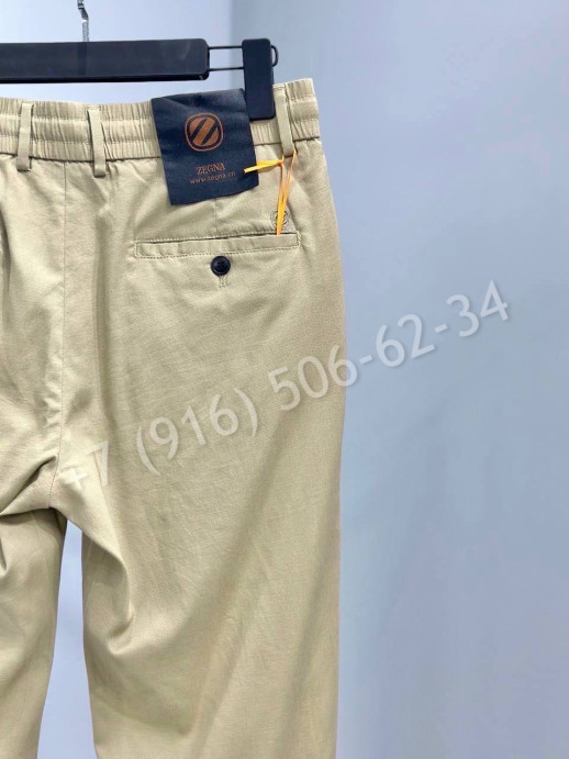 Льняные брюки Zegna 18117