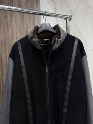 Куртка Loro Piana с вставками крокодила/ мех Рекс 8798