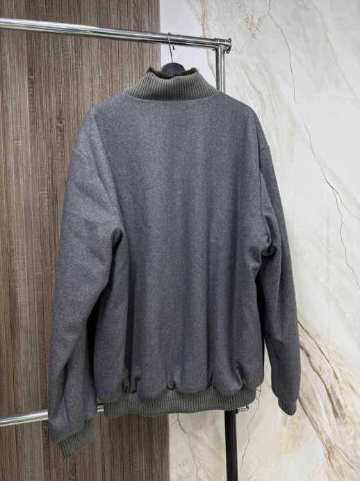 Куртка Loro Piana с вставками крокодила/ мех Рекс 8798