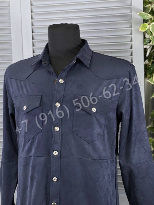 Велюровая рубашка Loro Piana 20624