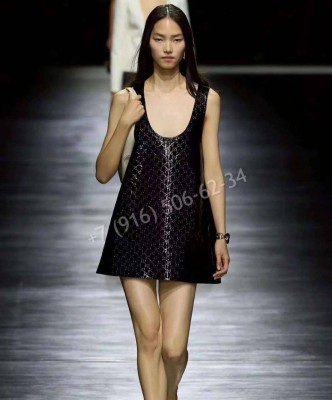 Платье Gucci кожа 34403