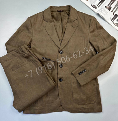 Классический костюм из льна Loro Piana 17313