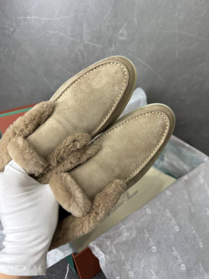 Лоферы Loro Piana на меху 19140 1