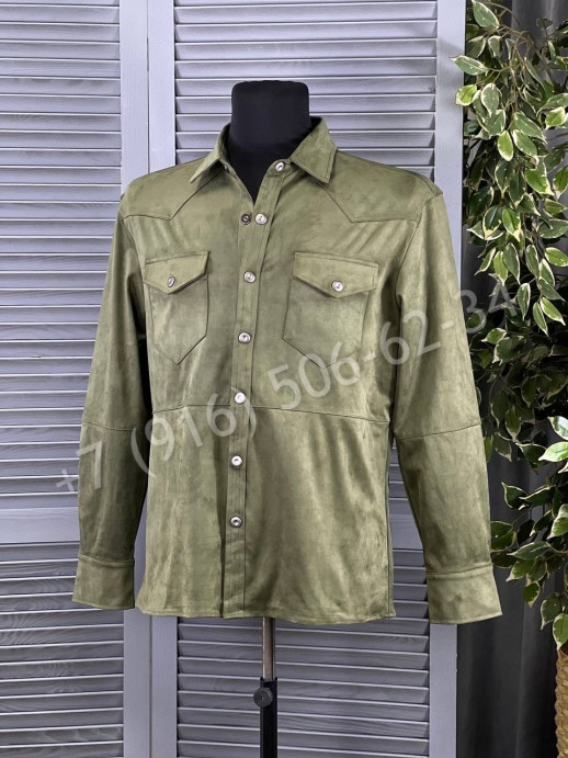 Велюровая рубашка Loro Piana 20625