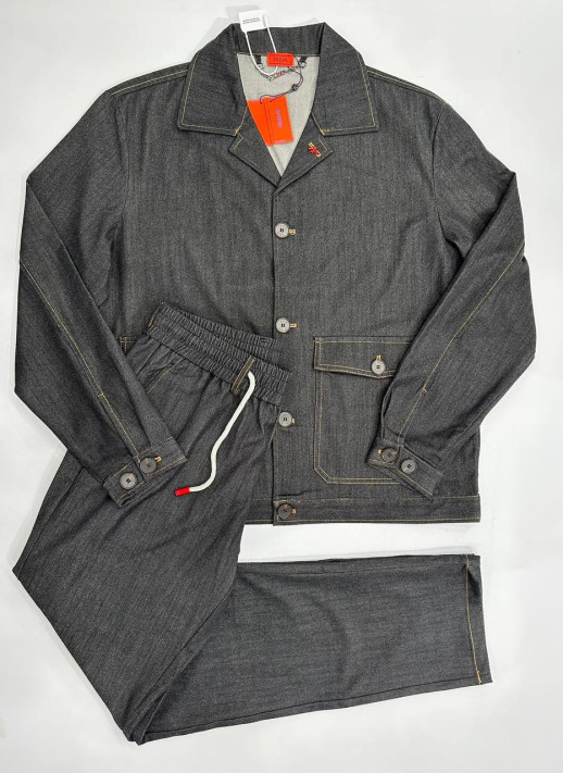Костюм из денима ISAIA 14520