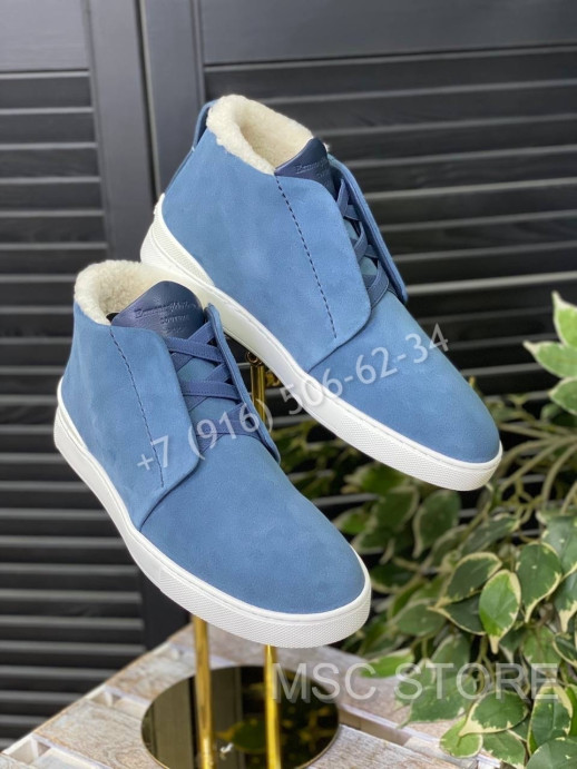 Кеды на меху Zegna 8666