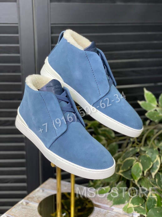 Кеды на меху Zegna 8666