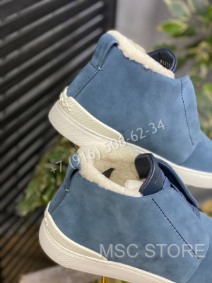 Кеды на меху Zegna 8666