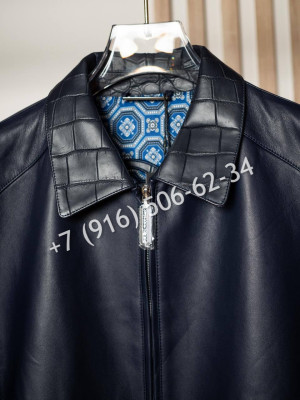 Кожаная куртка со вставками из кожи крокодила Stefano Ricci 5749 1