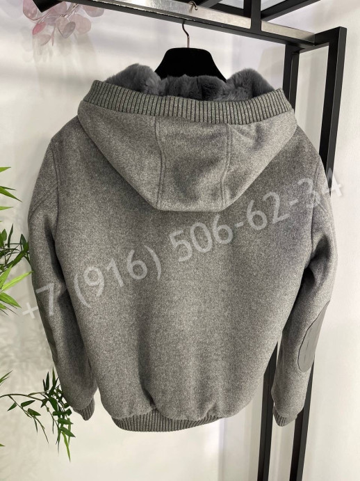 Куртка комбинированная Loro Piana кашемир / крокодил на меху 24594