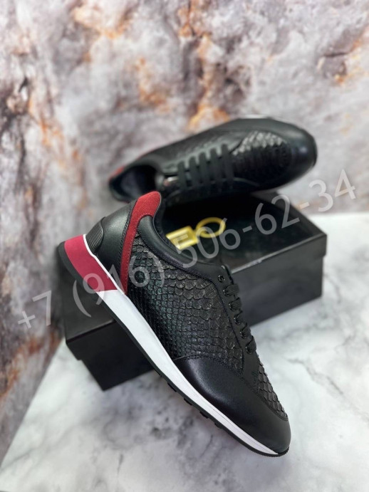 Кроссовки ZILLI из кожи питона 25603