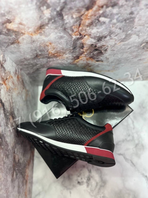 Кроссовки ZILLI из кожи питона 25603