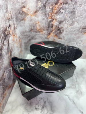 Кроссовки ZILLI из кожи питона 25603