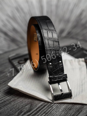 Ремень ZILLI из кожи крокодила 26495