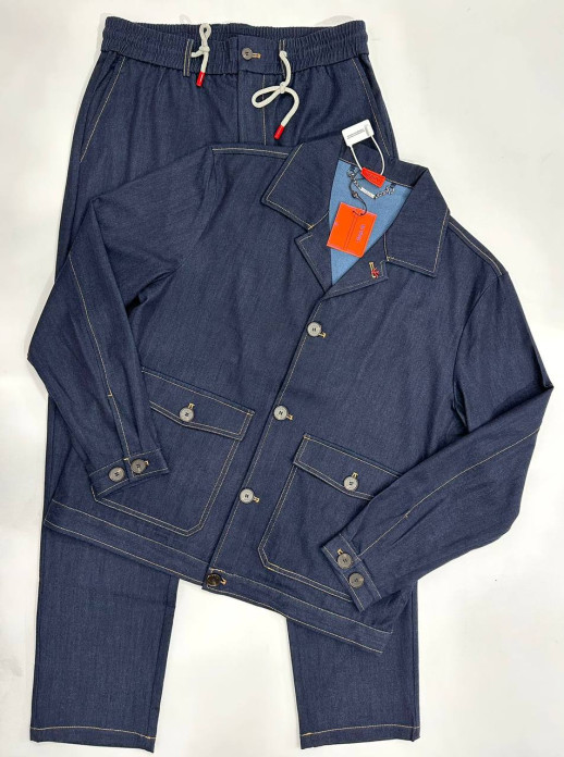 Костюм из денима ISAIA 14520 1