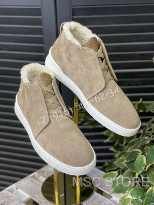 Кеды на меху Zegna 8667