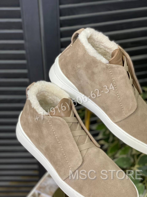 Кеды на меху Zegna 8667