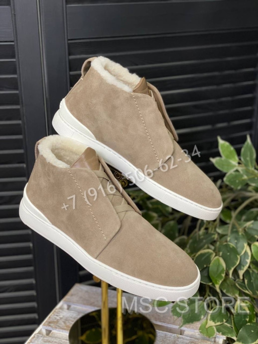 Кеды на меху Zegna 8667