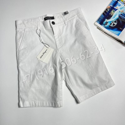 Шорты из льна Salvatore Ferragamo 31710