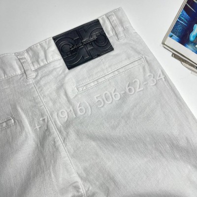 Шорты из льна Salvatore Ferragamo 31710