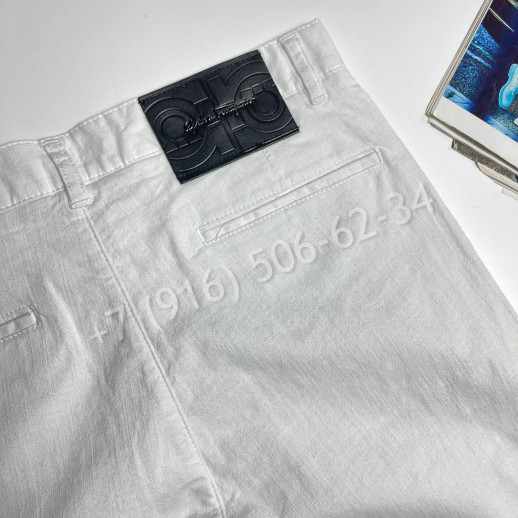 Шорты из льна Salvatore Ferragamo 31710