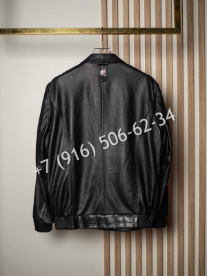 Кожаная куртка со вставками из кожи крокодила Stefano Ricci 5749 2