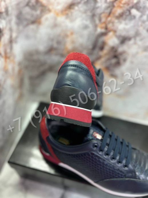 Кроссовки ZILLI из кожи питона 25604