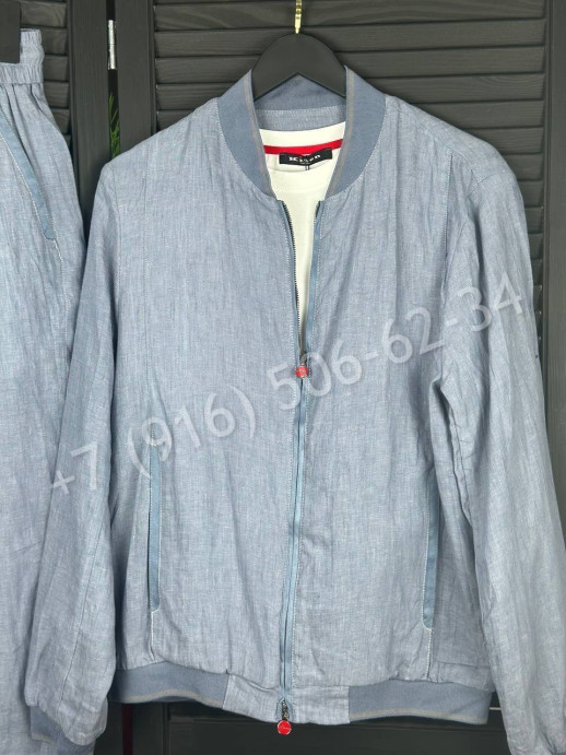 Прогулочный костюм из льна KITON 31410