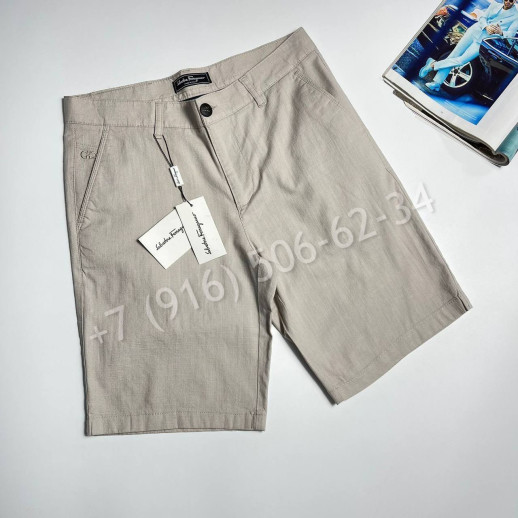 Шорты из льна Salvatore Ferragamo 31711