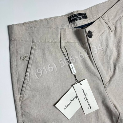 Шорты из льна Salvatore Ferragamo 31711