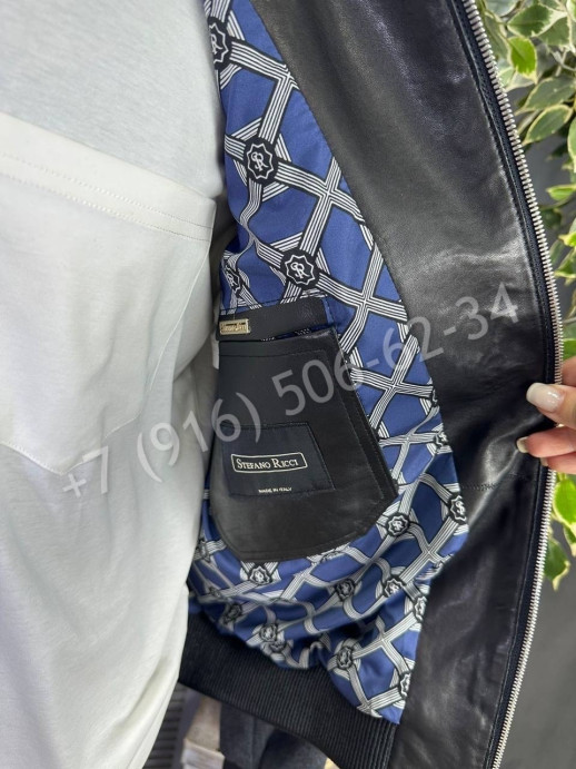 Куртка Stefano Ricci со вставками кожи питона 22228