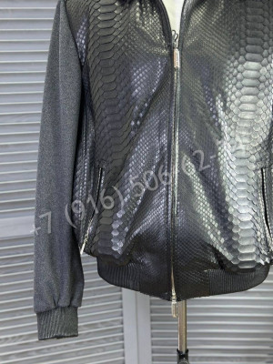 Куртка Stefano Ricci со вставками кожи питона 22228