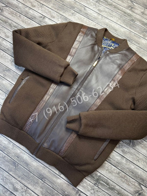 Куртка ZILLI со вставками кожи крокодила 7333