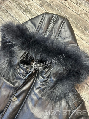 Кожаная куртка Stefano Ricci со вставками из натуральной кожи крокодила 9177