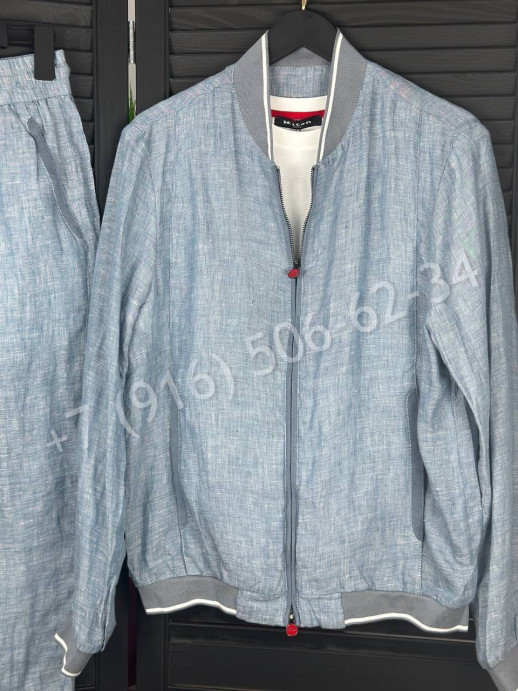 Прогулочный костюм из льна KITON 31411